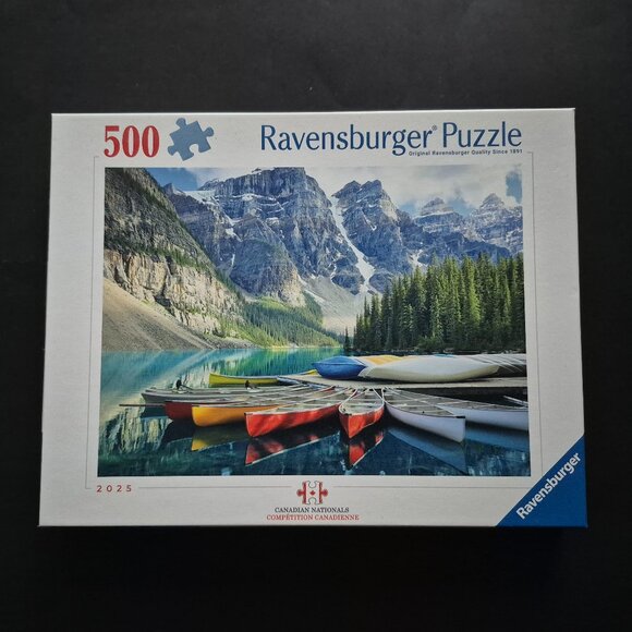 500 Piece "Morraine Lake" Jigsaw Puzzle - Picture 1 of 4